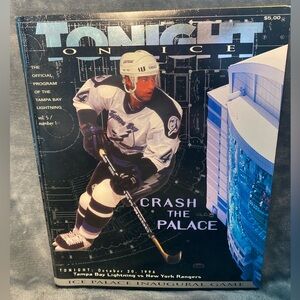 Tonight on Ice Tampa Bay Lightning: Ice Palace Inaugural Game 10/20/1996